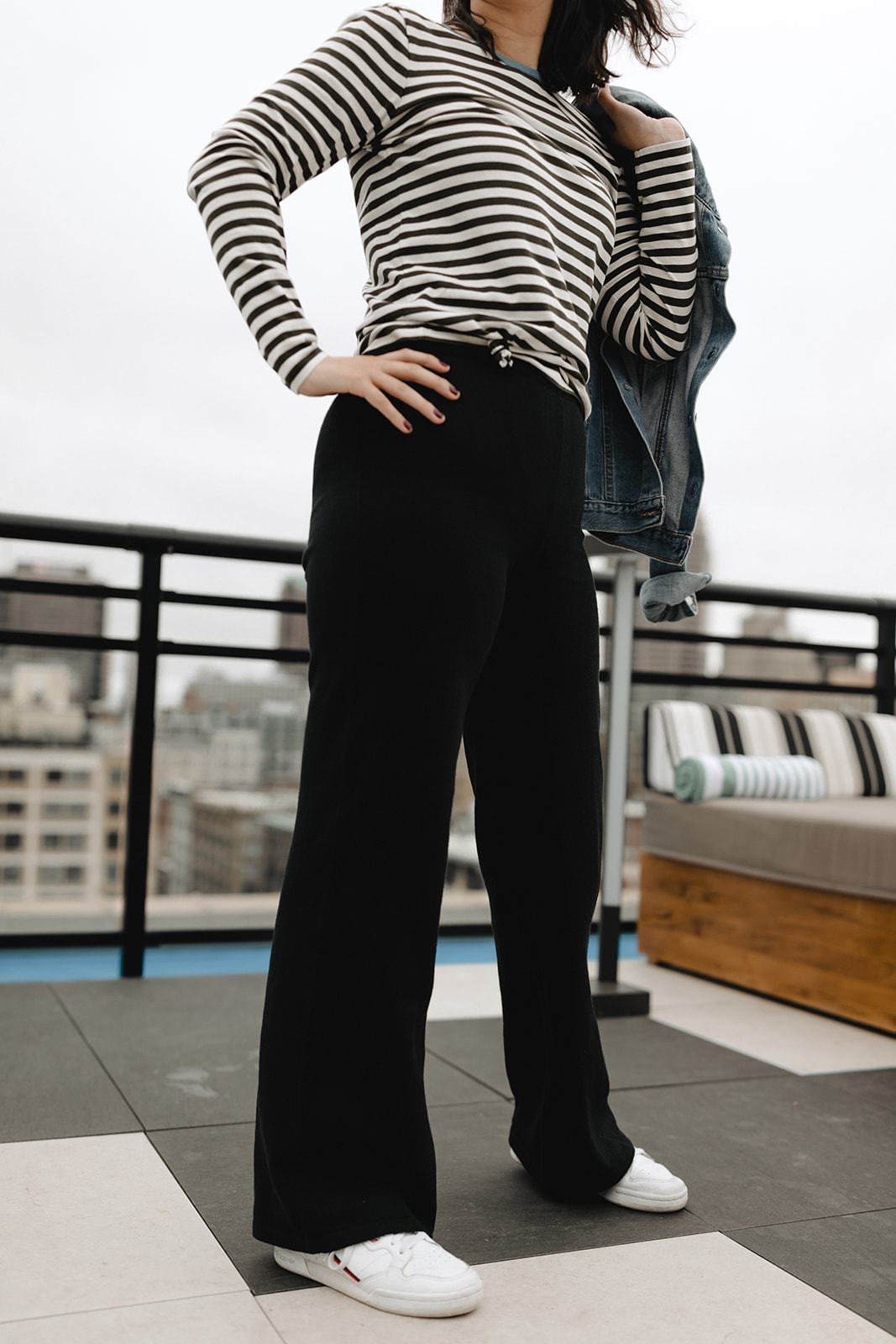 Wide Leg Alpaca Cotton Pants