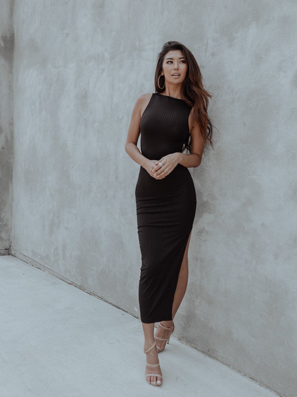 Milan Cut-Out Black Dress