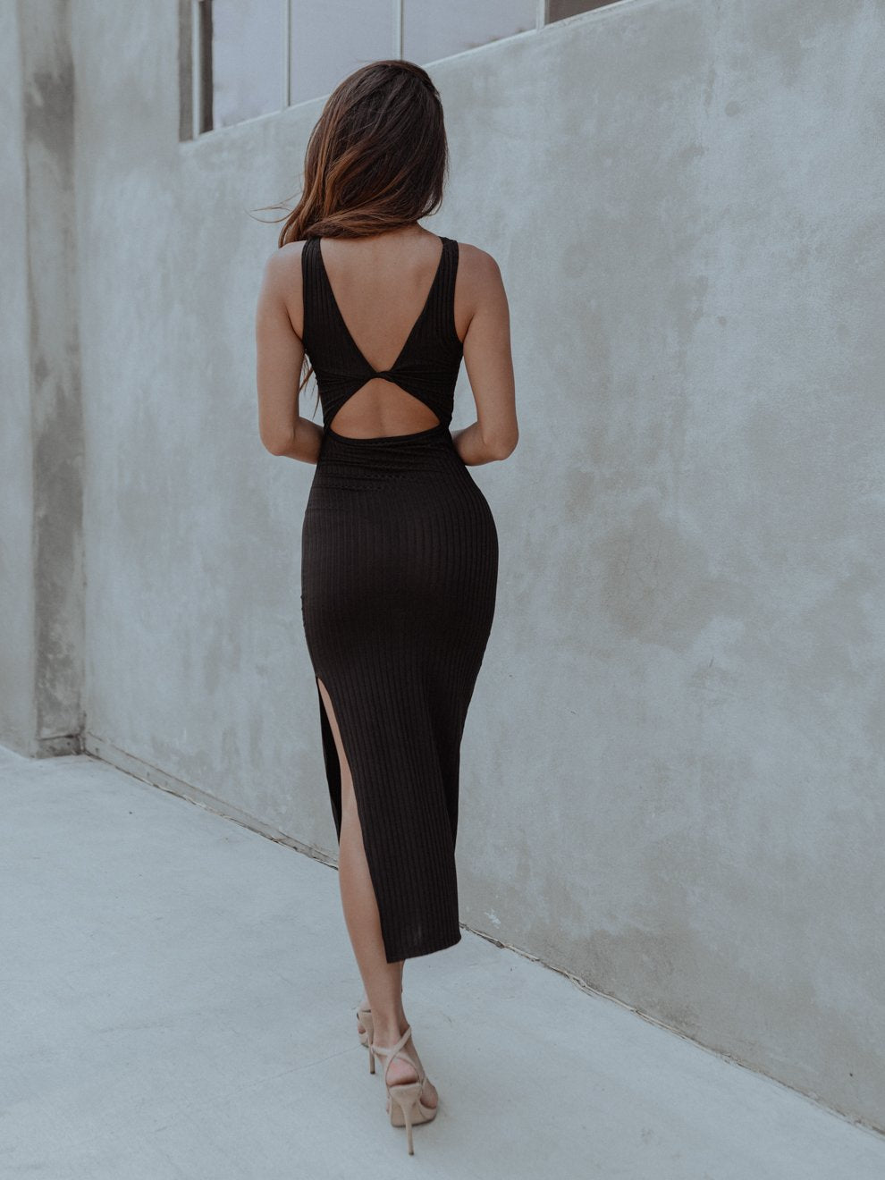Milan Cut-Out Black Dress