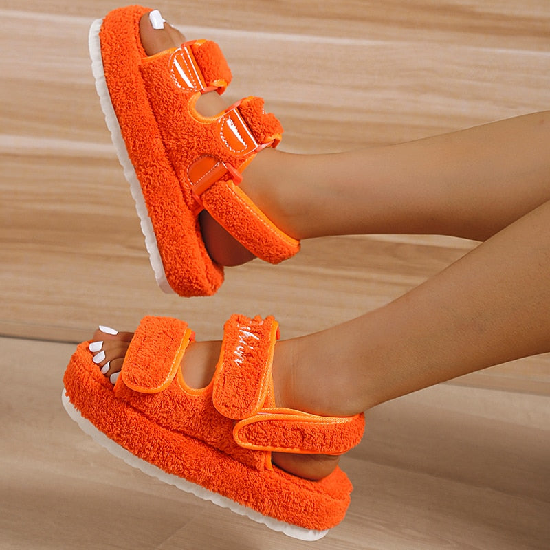 Casual Thick Bottom Sandals Green/Orange/Black/Blue