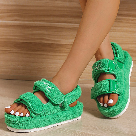 Casual Thick Bottom Sandals Green/Orange/Black/Blue