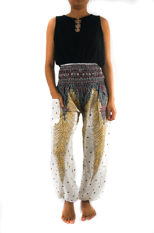 White Peacock Boho Pant
