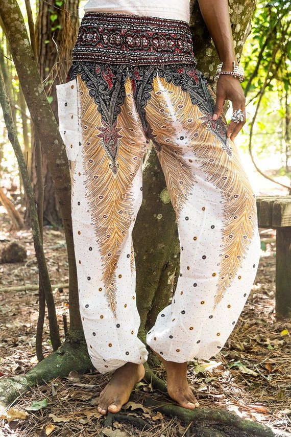 White Peacock Boho Pant