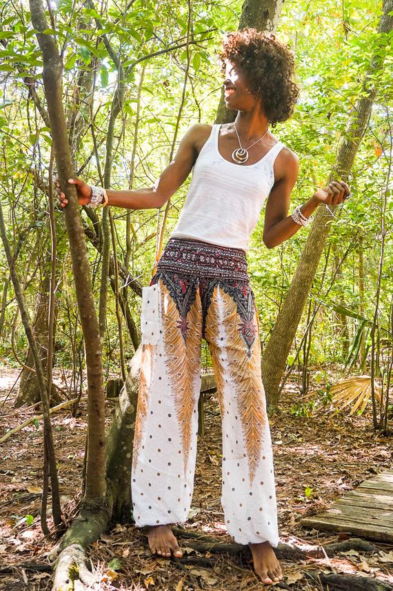 White Peacock Boho Pant